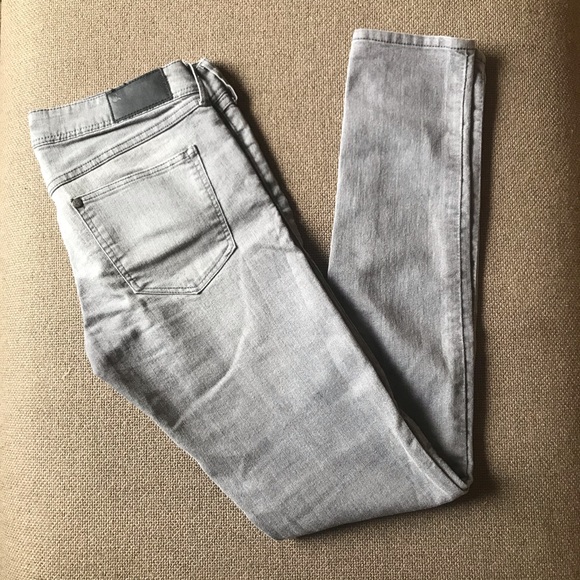H&M Grey Skinny Low Waist Jeans, Size 28 - Picture 3 of 5